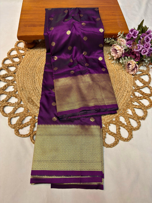 Premium Kalanjali Paithani Silk Saree – Royal Purple